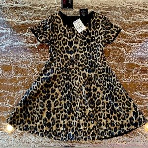 Leopard sequins adorable dress - new with tags - size 4T